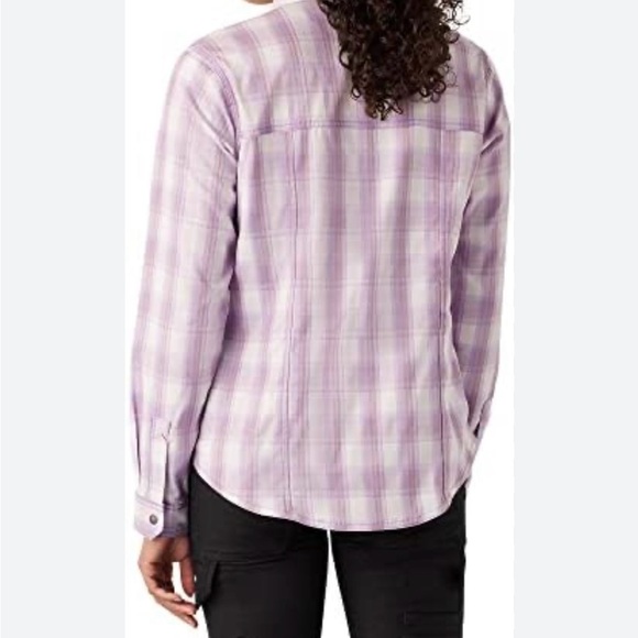 Dickies Lavender Plaid Button-Down Shirt - Picture 12 of 12